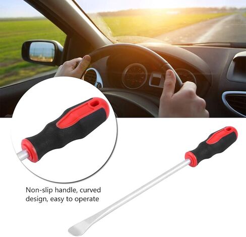 Tire Spoon Tool Tyre Repairing Root Crowbar Heavy Duty Weatherproof Non Slip Handle for Cars Motorcycles Chrome Vanadium Steel 375mm in Saudi Arabia