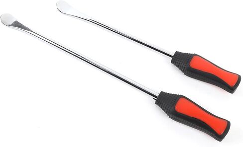 Tire Spoons Tire Levers Tire Changing Lever Premium Carbon Steel Ergonomic Handle Motorcycle Tire Spoons for Dirt Bike Off Road Vehicles 2 Pack 11.81in 14.57in in Saudi Arabia