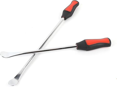 Tire Spoons Tire Levers Tire Changing Lever Premium Carbon Steel Ergonomic Handle Motorcycle Tire Spoons for Dirt Bike Off Road Vehicles 2 Pack 11.81in 14.57in in Saudi Arabia