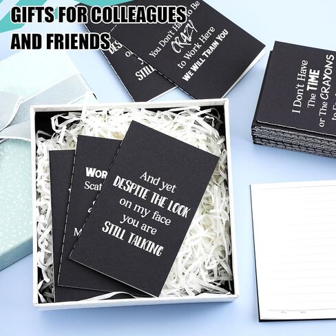 Yeaqee 24 Pad Christmas Employee Gifts Funny Notepads with Sarcastic Sayings Fun Notebooks for Coworker Fun Novelty Humor Note Pad for Office Adult Teacher Desk 4.92 x 3.15 Inch(Black,Interesting) in Saudi Arabia
