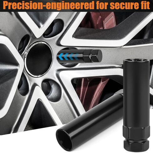 2-Piece 6 & 7 Spline Lug Nut Socket Set - Locking Lug Nut Removal Tool for Aftermarket Spline Drive | Easy Install/Removal of Wheel Locks, Universal for Car/Truck Wheel Maintenance in Saudi Arabia