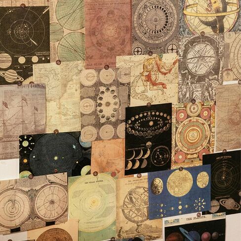 100 Sheets Vintage Scrapbook Paper,Newspapers Journaling Supplies Aesthetic Paper Room Decor for Writing, Drawing, Travel Journal Diary Card Album Embellishments,Style 5 in Saudi Arabia