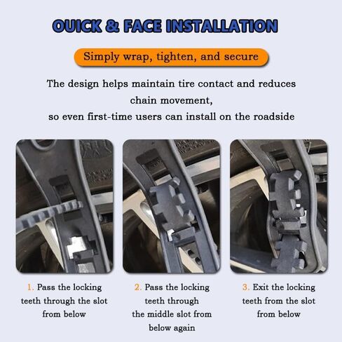 10PCS Snow Chains Tire Chains for Cadillac CT4-V CT5-V Escalade-V ATS-V CTS-V, Anti-Skid Snow Tire Chains, for Cars SUVs Trucks Reusable Winter Safety Chains for Snow Ice Mud,A Black in Saudi Arabia