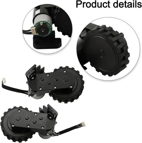 Compatible For Redmond RV-R650s RV-R670S Vacuum Cleaner Wheels, Engines, Motor Accessories(1XLeft Wheel) in Saudi Arabia