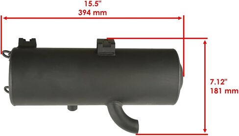 Powersports Replacement Parts for Exhaust Muffler Header Pipe kit w/Hardware For Polaris Sportsman 700 EFI 06-07 Mod-C33C-21974 in Saudi Arabia