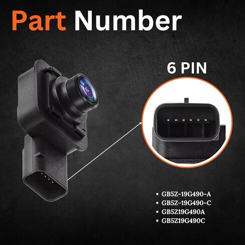 Automotive Rear View Backup Camera Parking Assist Reverse Camera Compatible with 2016-2019 Ford Explorer Replace GB5Z-19G490-A GB5Z-19G490-C GB5Z19G490A GB5Z19G490C in Saudi Arabia