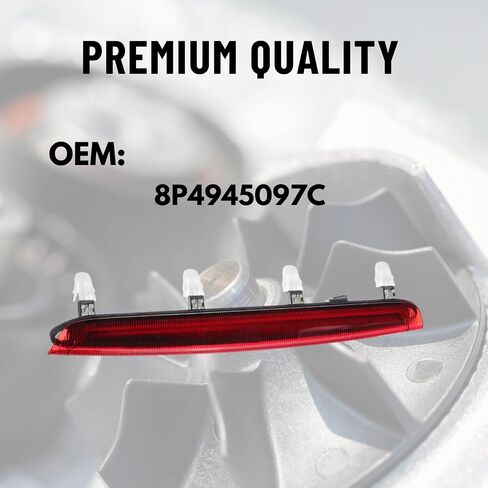 Automotive 8P4945097C Tailgate Boot Rear Third Brake Light Stop Lamp Compatible With 2004-2012 Audi A3 Sportback 2004-2012 Audi S3 RS3 Sportback in Saudi Arabia