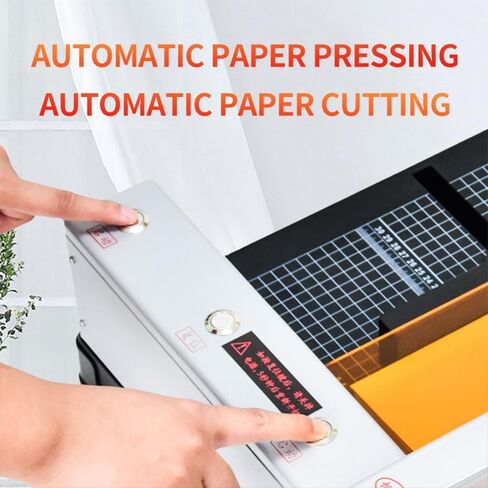 Professional Heavy-Duty Electric Paper Cutter & Guillotine-300mm Cutting Width,40mm Thickness Capacity,Powerful Motor with Red Laser Guide & Double Safety for Cutting of Paper,Leather,Plastic in Saudi Arabia