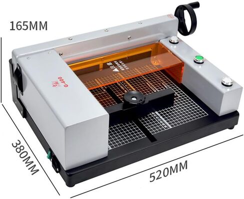 Professional Heavy-Duty Electric Paper Cutter & Guillotine-300mm Cutting Width,40mm Thickness Capacity,Powerful Motor with Red Laser Guide & Double Safety for Cutting of Paper,Leather,Plastic in Saudi Arabia
