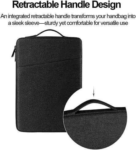 15.6In Laptop Case Sleeve, Protective Cover Bag with Accessories Pocket for 15-16In HP Asus Dell Lenovo Notebook in Saudi Arabia