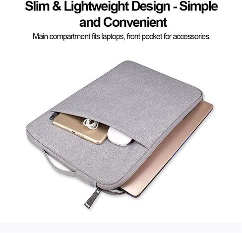 15.6In Laptop Case Sleeve, Protective Cover Bag with Accessories Pocket for 15-16In HP Asus Dell Lenovo Notebook in Saudi Arabia