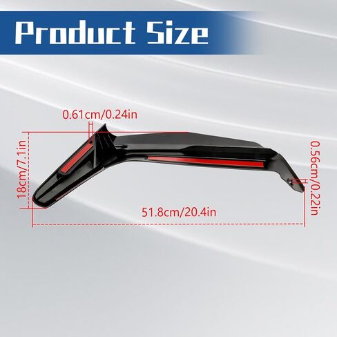 WFLNHB Wind Deflectors Side Windshield Windscreen Replacement for Honda Gold Wing GL1800 2018 2019-2024 in Saudi Arabia