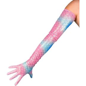 قفازات DooWay المعدنية طويلة جدًا، قفازات لامعة طويلة للغاية، قفازات سائلة تعمل باللمس، قفازات حفلات الهالوين ونادي الأوبرا in Kuwait