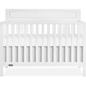 سرير الأطفال القابل للتحويل Dream On Me Synergy باللون الزيتوني مع طاولة تغيير قابلة للفصل، معتمد من JPMA، وسادة تغيير مقاس 1 بوصة in Kuwait