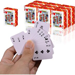 Mini Playing Cards 10 Pack, 1.65" Mini Deck of Cards, Durable & Portable for Gifts, Parties, Travel Fun in Saudi Arabia