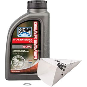 TUSK 2-Stroke Transmission Oil Change Kit Compatible with Bel-Ray Gear Saver 80W for Honda CR85R 2003-2007 in Saudi Arabia