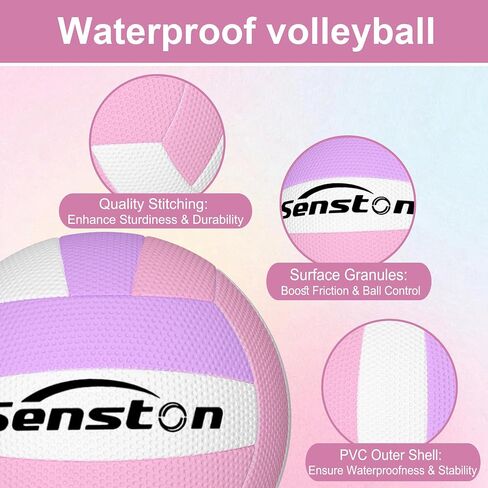 Senston Soft Volleyball Official Size 5 - Beach Volleyball for Indoor/Outdoor Play/Entertainment in Saudi Arabia