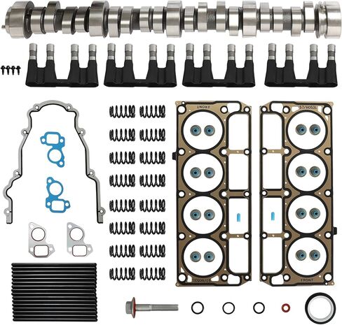 5.3 E1840P Sloppy Stage 2 Cam Kit رافعات/مجموعة حشية رأس الربيع حشية غطاء التوقيت لسيارة شيفروليه أفالانش سيلفرادو تاهو جي إم سي يوكون سييرا 1999-2013 Gen III/IV LS 4.8 6.0 6.2 V8 Vortec Trucks in Kuwait