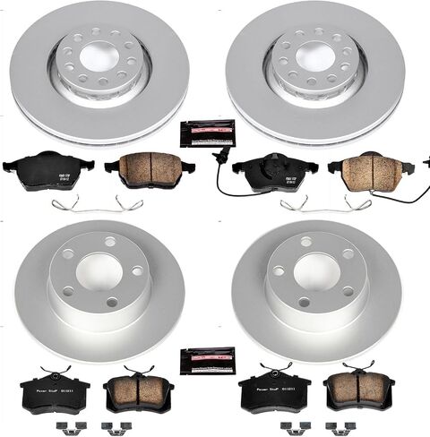 Power Stop KOE4197 Autospecialty Front and Rear Replacement Brake Kit-OE Brake Rotors & Ceramic Brake Pads For Audi A6 Quattro 1999-2004 [Model Specific] in Saudi Arabia