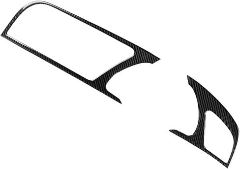 Cnthan7 2 قطعة من ألياف الكربون لوحة القيادة زخارف اللوحات الإطار لوحة الكسوة الملحقات الداخلية لأودي A5 RS5 S5 ، RHD in Kuwait