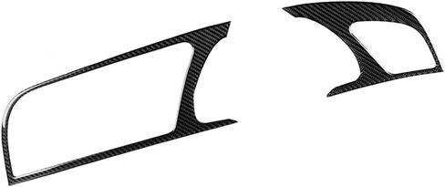 Cnthan7 2 قطعة من ألياف الكربون لوحة القيادة زخارف اللوحات الإطار لوحة الكسوة الملحقات الداخلية لأودي A5 RS5 S5 ، RHD in Kuwait