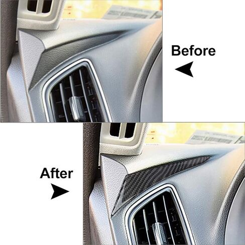 Cnthan7 لوحة القيادة الداخلية اليسرى الأوتوماتيكية غطاء ملصق تنفيس ديكور الكسوة لإنفينيتي Q50 Q60 2014-2019 in Kuwait