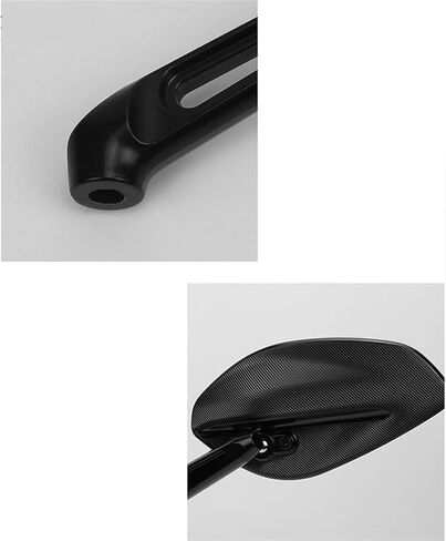 Aluminum Alloy Motorcycle Rear Mirror 8/10mm Universal Side Mirror Compatible with MT07 09 XSR700 in Saudi Arabia