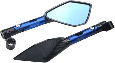 Universal New Motorcycle Rear View Mirror Sports Car Rearview Mirror CNC Aluminum Alloy Rear-View Mirrors Motorcycle Accessories(Black) in Saudi Arabia