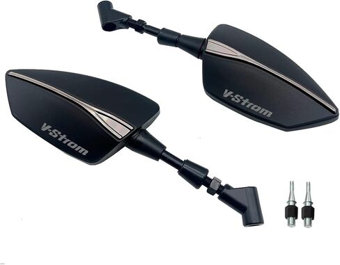 Adjustabale Rearview Rear View Mirrors Side Mirror Compatible with VStrom DL650 V-Strom DL1000 V Strom DL 650 1000 1050 XT DL1050 DE(No Logo Blue) in Saudi Arabia