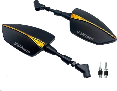 Adjustabale Rearview Rear View Mirrors Side Mirror Compatible with VStrom DL650 V-Strom DL1000 V Strom DL 650 1000 1050 XT DL1050 DE(No Logo Blue) in Saudi Arabia