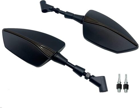 Adjustabale Rearview Rear View Mirrors Side Mirror Compatible with VStrom DL650 V-Strom DL1000 V Strom DL 650 1000 1050 XT DL1050 DE(No Logo Blue) in Saudi Arabia