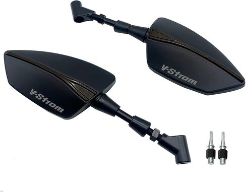 Adjustabale Rearview Rear View Mirrors Side Mirror Compatible with VStrom DL650 V-Strom DL1000 V Strom DL 650 1000 1050 XT DL1050 DE(No Logo Blue) in Saudi Arabia