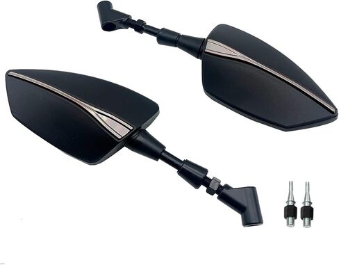 Adjustabale Rearview Rear View Mirrors Side Mirror Compatible with VStrom DL650 V-Strom DL1000 V Strom DL 650 1000 1050 XT DL1050 DE(No Logo Blue) in Saudi Arabia