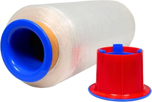 Dark Blue Color Hand Saver Dispenser for Stretch Wrap - 12" - 18", 3" Core - 1 Pair in Kuwait