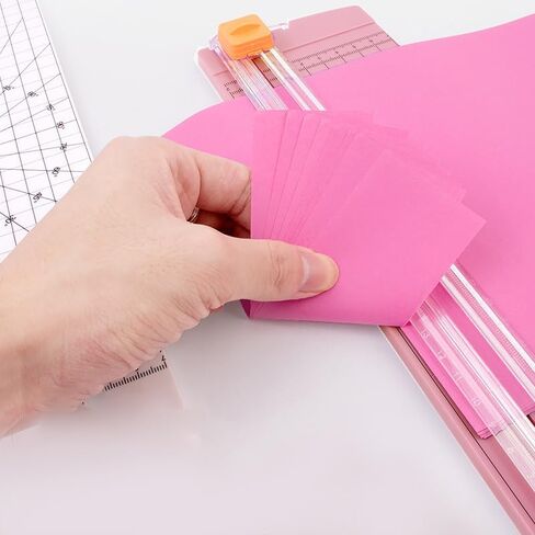 Efficient Lightweight Paper Cutter Convenient Cutter Folding Photo A5 Cutter,Pink in Saudi Arabia