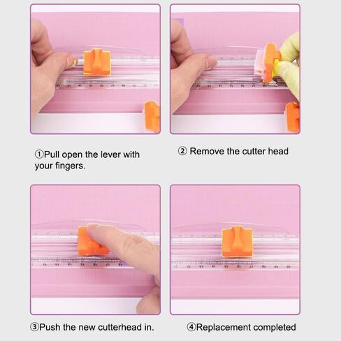 Efficient Lightweight Paper Cutter Convenient Cutter Folding Photo A5 Cutter,Pink in Saudi Arabia