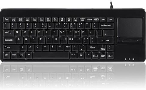 Perixx PERIBOARD-515H لوحة مفاتيح USB سلكية مع لوحة لمس، محورين، تخطيط باللغة الإنجليزية الأمريكية، أسود in Kuwait