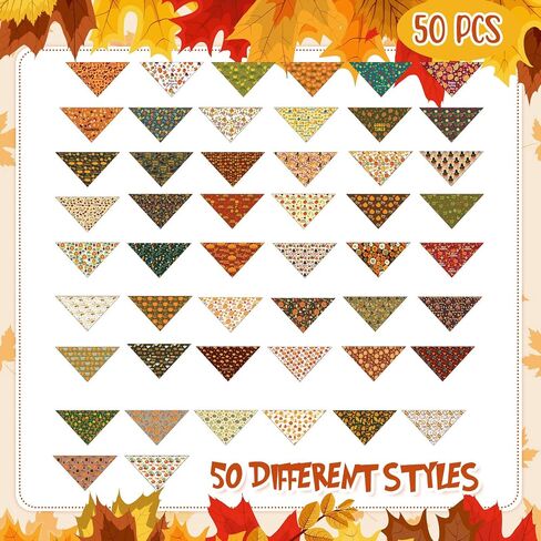 Abbylike 50 Pcs Christmas Plaid Dog Bandanas Bulk Holiday Dog Scarf Bibs Puppy Bandanas Adjustable Washable Kerchief Pet Costume Accessories Grooming Supplies for Small to Large Cats Dogs in Saudi Arabia