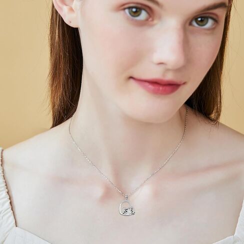 YAFEINI Animal Lovers Gifts Necklace Sterling Silver Cow/Capybara/Llama/Owl/Highland Cow Necklace Animal Jewelry Christmas Gifts for Women Girls in Kuwait