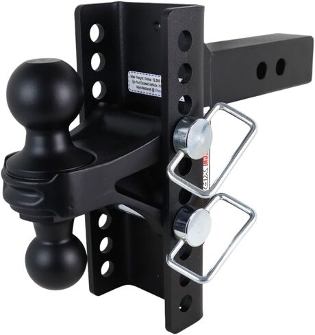 Shocker XR Series Adjustable Hitch Deluxe Farm Mount Towing Kit - Fits 2" Hitch 8 Hole - Has Chrome 2 & 2-5/16" Balls, Pintle, Drawbar & Clevis in Saudi Arabia