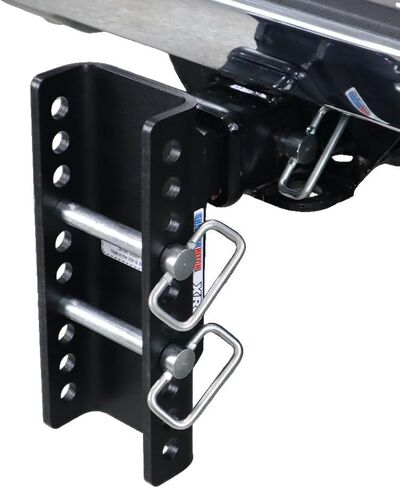 Shocker XR Series Adjustable Hitch Deluxe Farm Mount Towing Kit - Fits 2" Hitch 8 Hole - Has Chrome 2 & 2-5/16" Balls, Pintle, Drawbar & Clevis in Saudi Arabia