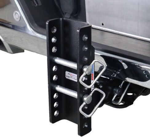Shocker XR Series Adjustable Hitch Deluxe Farm Mount Towing Kit - Fits 2" Hitch 8 Hole - Has Chrome 2 & 2-5/16" Balls, Pintle, Drawbar & Clevis in Saudi Arabia