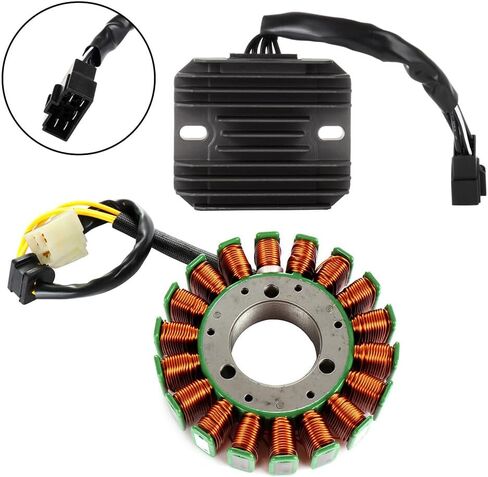 SCITOO 12 V Magneto Coil Stator+Voltage Rectifier 2001-2004 for Suzuki GSXR1000 2001-2005 for Suzuki GSXR600 2001 2003 for Suzuki GSXR600Z 2000-2005 for Suzuki GSXR750 31401-35F10 32800-33E00 in Saudi Arabia