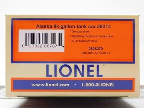 ليونيل ألاسكا 8K جالون تانك كار USAX #9014 O Gauge 2526270 in Kuwait