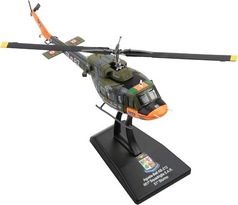 ZEZEFUFU 1:100 Alloy Italian Navy AB 212 Helicopter Model Aviation Science Model in Saudi Arabia
