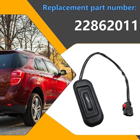 22862011 مفتاح تحرير فتحة صندوق السيارة متوافق مع 2010-2017 Chevy Equinox & GMC Terrain، استبدال زر الباب الخلفي، OEM Fit Plug & Play in Saudi Arabia