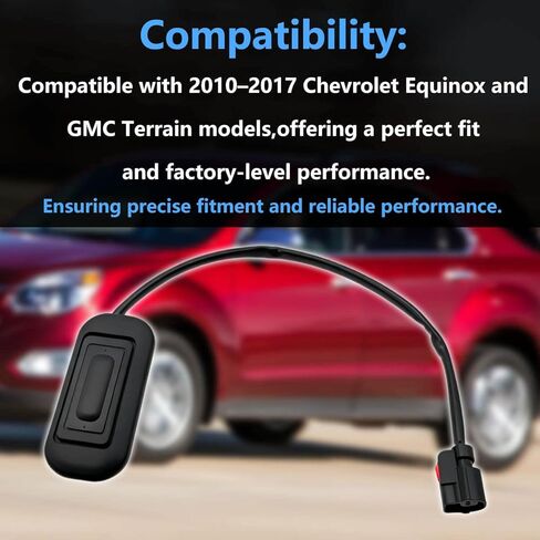 22862011 مفتاح تحرير فتحة صندوق السيارة متوافق مع 2010-2017 Chevy Equinox & GMC Terrain، استبدال زر الباب الخلفي، OEM Fit Plug & Play in Saudi Arabia