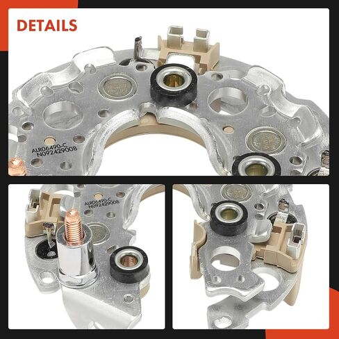 مقوم المولد A-Premium متوافق مع Honda CR-V 2007-2011، Civic 2006-2011، Accord 2003-2007، Element 2003-2011 & Acura TSX 2004-2008، CSX 2006-2008، 2.0L 2.4L، 6-50A Avalanche الثنائيات in Kuwait