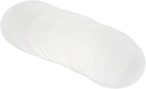 Estink 200 Sheets Clear Badge Film PVC Transparent Button Protector Sheets for DIY Craft Pin Buttons Badge Protective Film Fridge Magnets (50MM) in Saudi Arabia