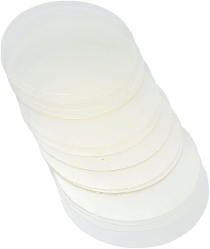 Estink 200 Sheets Clear Badge Film PVC Transparent Button Protector Sheets for DIY Craft Pin Buttons Badge Protective Film Fridge Magnets (50MM) in Saudi Arabia